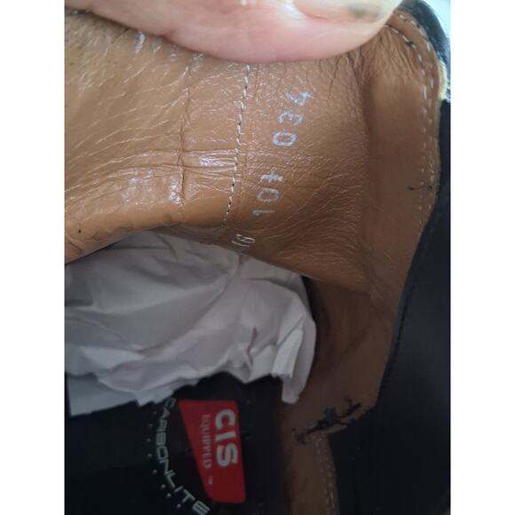 Michael Toschi CIS Mens size 10½ Black Leather Luxury Prep Casual Italy Boots - Picture 7 of 16